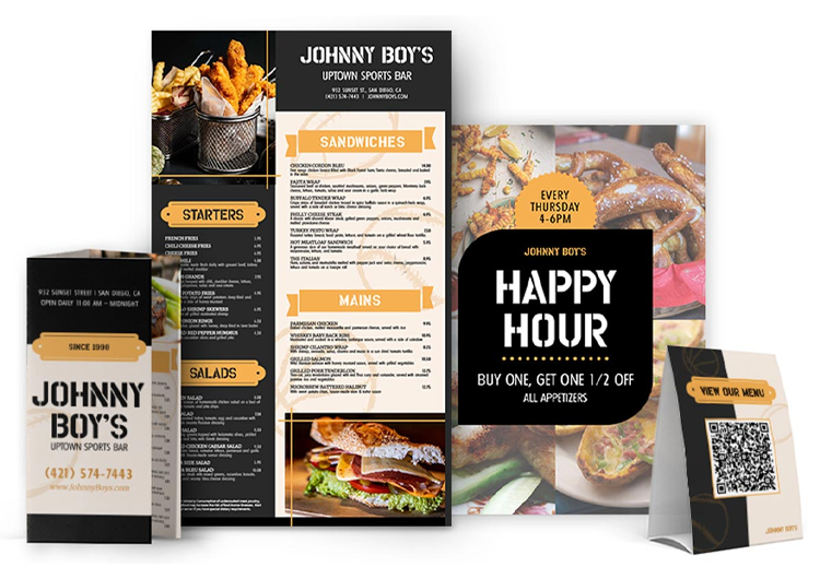 Professional Menu Design Service