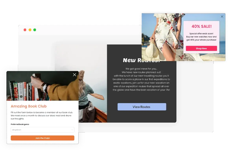 Creative Website Pop-up Design